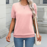 Zeagoo Womens Summer Short Sleeve Tops Pullover Sweaters