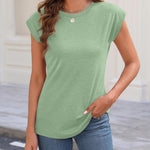 Zeagoo Womens 3 Pack Crewneck Cap Sleeve Tank Tops