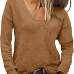 Zeagoo Women's Knitted Jumper Elegant Pullover (DE Only)