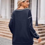 Zeagoo Women's Oversized Sweatshirts Hoodies Side Zipper Pullover