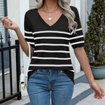 Zeagoo Womens Sweater Casual Short Sleeve Pullover Tops
