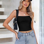 Zeagoo Women's Sleeveless Crop Tops