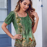 Zeagoo Womens Summer Tops Casual Puff Short Sleeve T Shirts