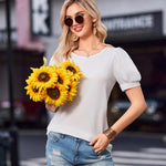 Zeagoo Women's T-Shirt Crew Neck Short Sleeve Tops (DE Only)