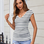 Zeagoo Womens Tank Tops Cute Tops V Neck Cap Sleeeve Tshirts