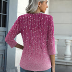 Zeagoo Womens 3/4 Length Sleeve Tunic Tops