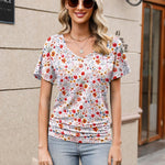 Zeagoo Women's Short Sleeve Shirts V Neck Blouse
