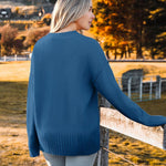 Zeagoo Women's Open Front Oversized Soft Knit Sweater Cardigan