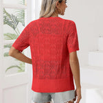 Zeagoo Women's Short Sleeve Cardigan V-Neck Button up Sweater