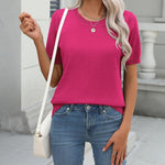 Zeagoo Womens Summer Short Sleeve Tops Pullover Sweaters