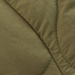 Stand-collar single-breasted mid-length loose cotton coat