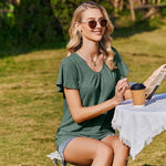Zeagoo Women's T-Shirt Summer Short Sleeve Shirt (DE Only)