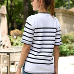 Zeagoo Womens Short Sleeve Sweaters Tops
