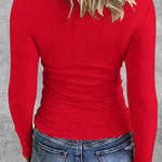 Zeagoo Womens Long Sleeve Stretch Crewneck Ribbed T-Shirt