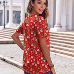 Zeagoo Womens Casual Short Sleeve V Neck Shirts