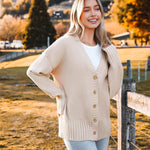 Zeagoo Women's Open Front Oversized Soft Knit Sweater Cardigan