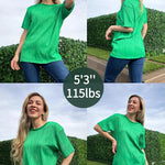 Zeagoo Womens Oversized T-Shirt Summer Casual Tops Short Sleeve Textured Shirts Fashion Loose Fit Tee Tops 2024