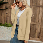 Zeagoo Women's V Neck Button Long Cardigan Sweater