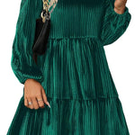 Zeagoo Women's Long Sleeve Elegant Velvet Dress (DE Only)