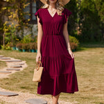 Zeagoo Women's Summer Maxi Dress Casual A Line Beach Dress (DE Only)