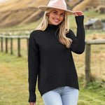 Zeagoo Women's Turtleneck Sweater Fall Winter Chunky Knitted Pullover