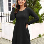 Zeagoo Women's Knitted Dress Long-Sleeve Elegant Dresses (DE Only)