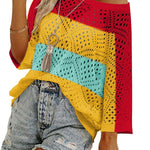 Zeagoo Womens Summer Outfits Crochet Hollow Out Tops