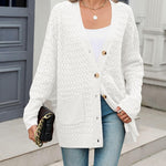 Zeagoo Womens Long Sleeve Chunky Cable Knit Cardigans