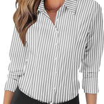 Zeagoo Womens Button Down Shirts Long Sleeve V Neck Tops