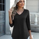 Zeagoo Womens 3/4 Length Sleeve Tunic Tops