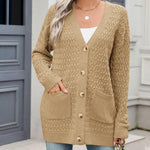 Zeagoo Womens Long Sleeve Chunky Cable Knit Cardigans