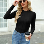 Zeagoo Womens Long Sleeve T Shirts Casual Mock Neck Tops