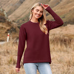 Zeagoo Women's Long Sleeve Sweater Casual Ribbed Knit Pullover