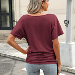 Zeagoo Women's Short Sleeve Shirts V Neck Blouse