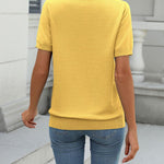 Zeagoo Womens Summer Short Sleeve Tops Pullover Sweaters