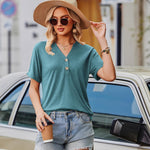 Zeagoo Women's T-Shirt Short Sleeve Basic Long Blouse (DE Only)