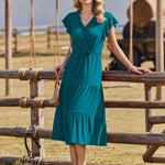 Zeagoo Women's Summer Maxi Dress Casual A Line Beach Dress (DE Only)