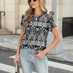 Zeagoo Womens T Shirts Short Sleeve Pleated Dressy Loose Tops