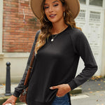 Zeagoo Womens Sweatshirts Lightweight Cable Knit Sleeve Sweaters
