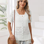 Zeagoo Women's Short Sleeve Cardigan V-Neck Button up Sweater