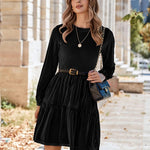 Zeagoo Women's Long Sleeve Elegant Velvet Dress (DE Only)