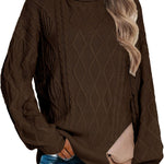 Zeagoo Women's Turtleneck Pullover Elegant Knitted Jumper (DE Only)