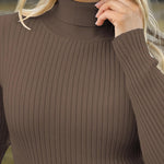 Zeagoo Women's Turtleneck Sweaters Fitted Long Sleeve Shirts