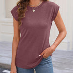 Zeagoo Womens 3 Pack Crewneck Cap Sleeve Tank Tops