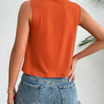 Zeagoo Women's Summer Crop Tank Tops 2024 Casual Crewneck Cropped Tops Graphic Loose Fit Sleeveless Shirts