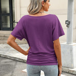 Zeagoo Women's Short Sleeve Shirts V Neck Blouse
