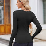 Zeagoo Women's Long Sleeve Scoop Neck Shirts