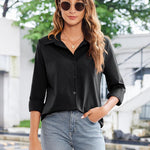 Zeagoo Womens Button Down Shirt Long Sleeve Classic-Fit Shirts