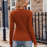 Zeagoo Womens Long Sleeve T Shirts V-Neck Slim Fitted Knit Top