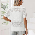 Zeagoo Women's Short Sleeve Cardigan V-Neck Button up Sweater